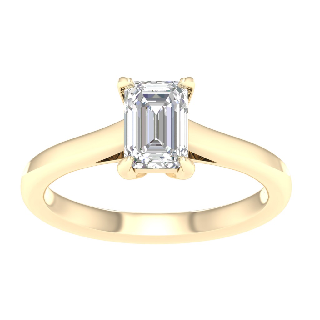 Yellow Gold Lab Grown Diamonds Ring